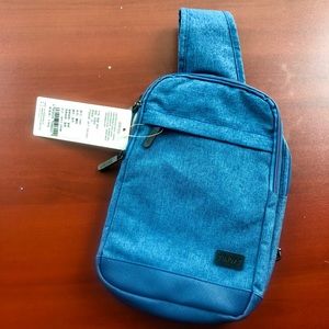 TINYAT denim chest/shoulder bag